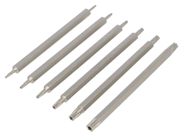 Set: schroevendraaierbits; Torx®,Torx® met bescherming; 110mm Set: schroevendraaierbits; Torx®,Torx® met bescherming; 110mm